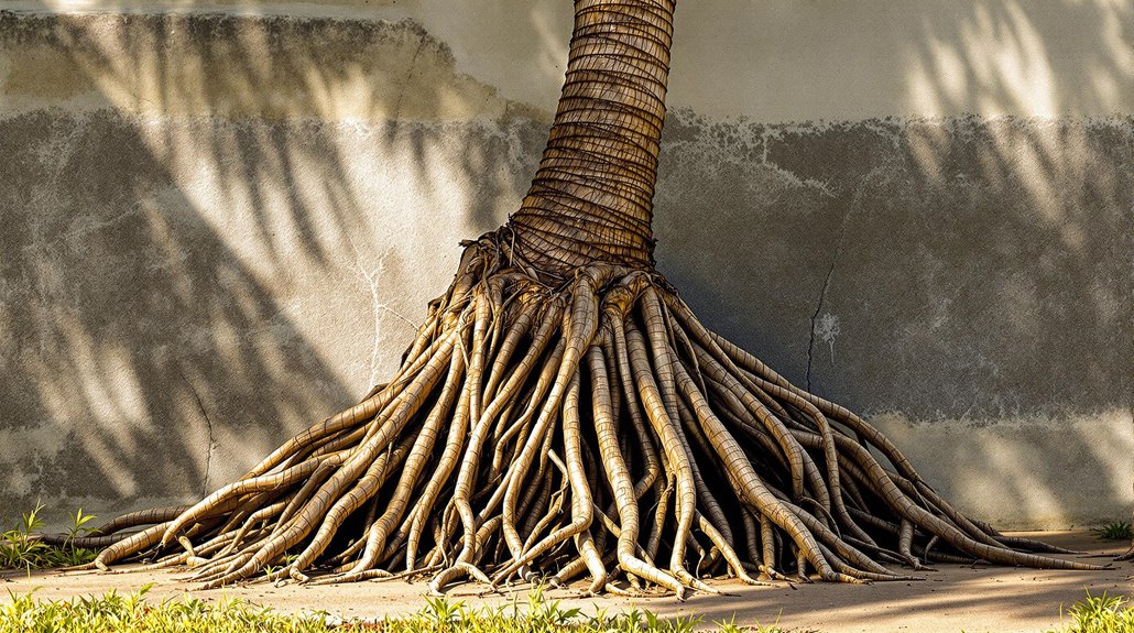 Coconut Tree Roots Foundation Damage