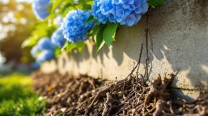 hydrangea roots foundation damage