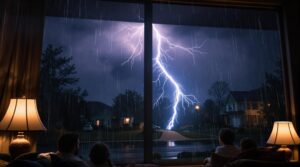 lightning can strike indoors