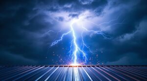 lightning safety for metal roofs