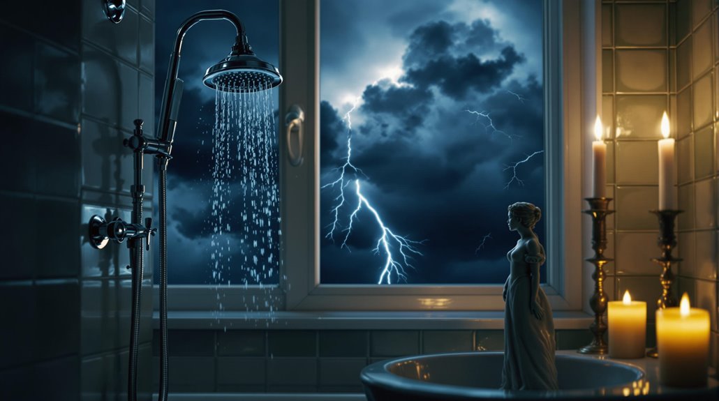 Lightning Strikes While Showering