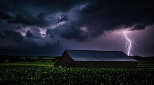 metal roofs and lightning