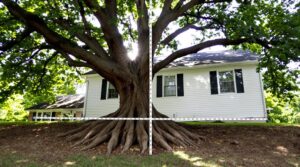 tree proximity to house