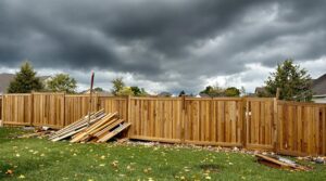 wind damage fence coverage