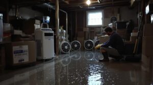 clean flooded basement quickly