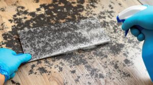 clean under floor mold