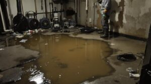 cleaning flooded basement sewage cost