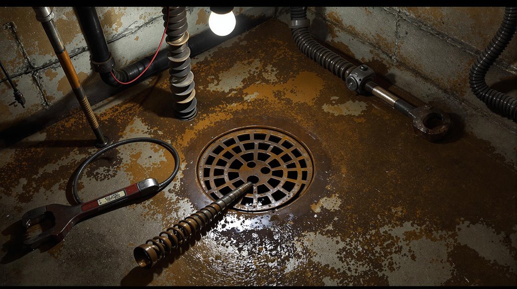 Clearing Basement Drain Blockages