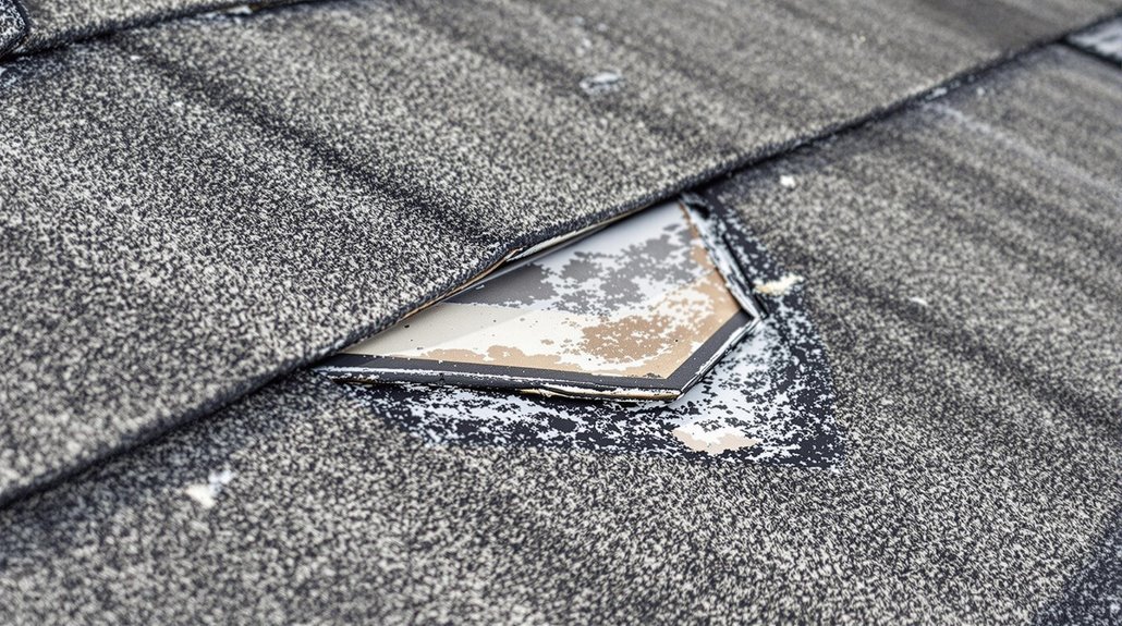 Damaged Roof Shingles Seals