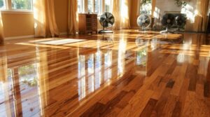 drying wood floors quickly