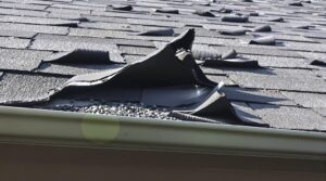 fixing storm damaged roof issues