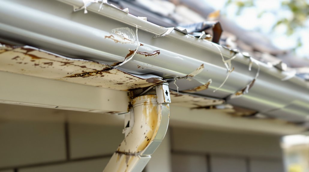 Gutter And Downspout Damage