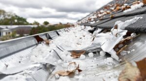 hail damage gutter repair