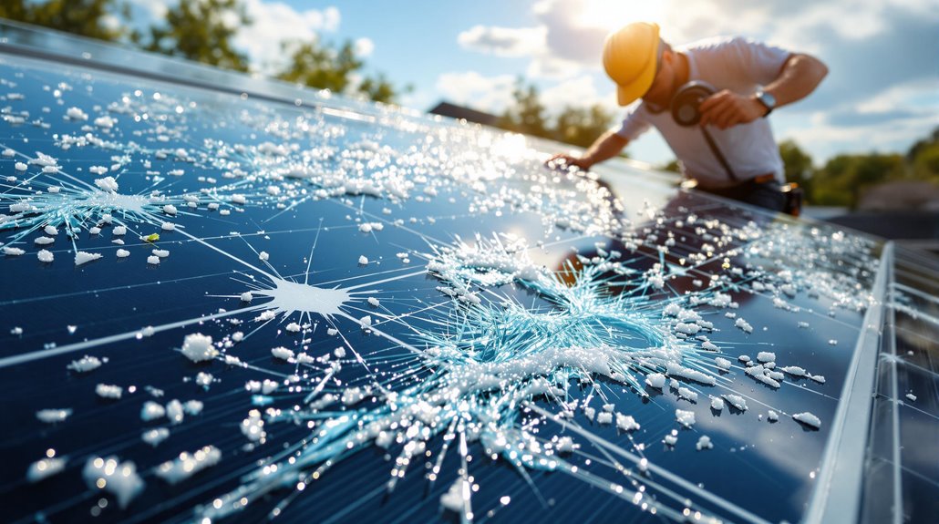 Hail Damage To Solar Panels