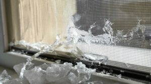 hail damage window screen repairs