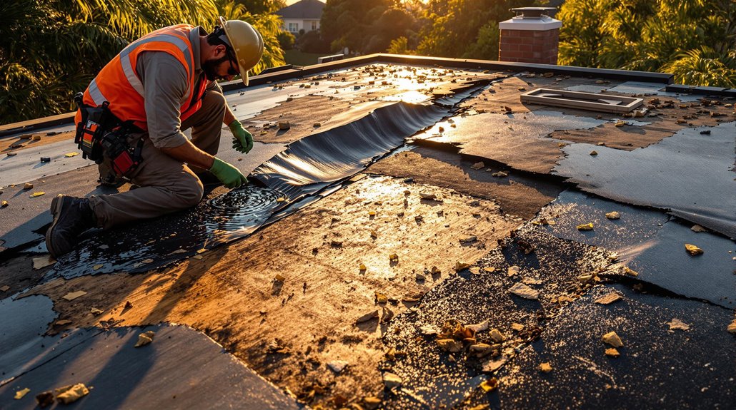 Hurricane Flat Roof Replacement