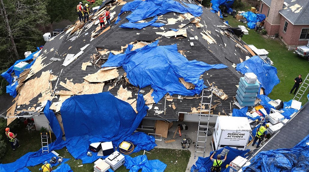 Hurricane Roof Damage Repair