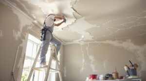 repairing ceiling plaster cracks