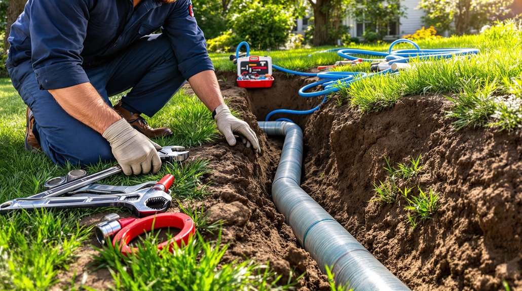 Repairing Main Water Line