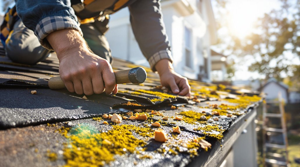 Roof Damage Repair Signs