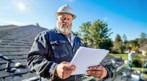 roofer requests insurance check