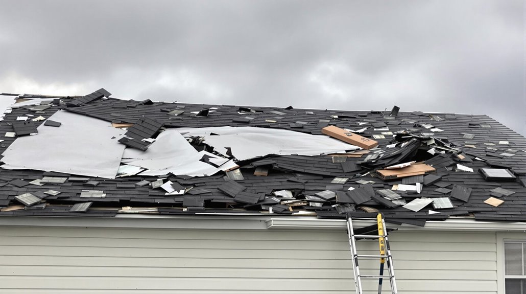 Wind Damage Roof Repair