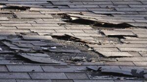 wind damage roof signs