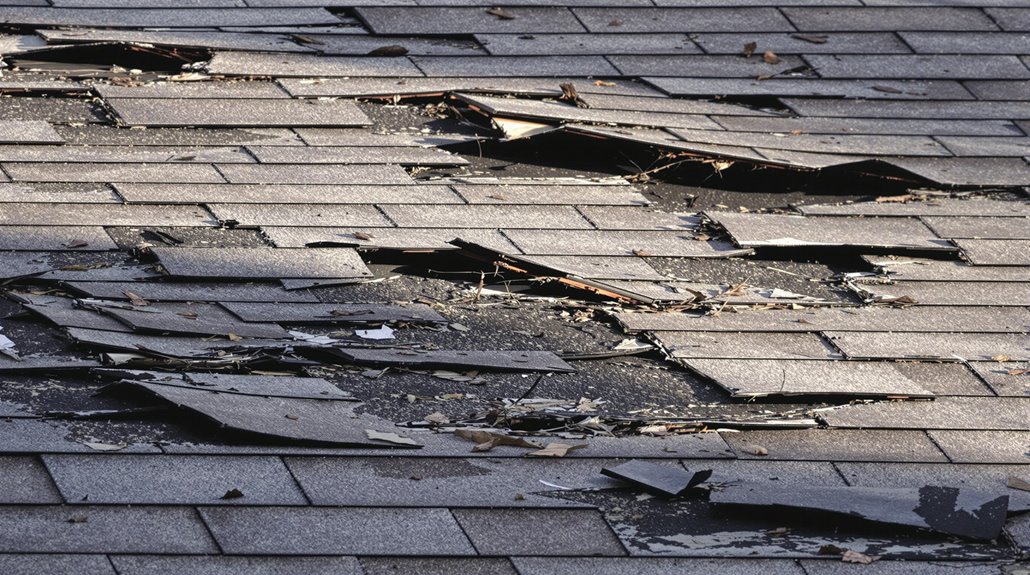 Wind Damage Roof Signs